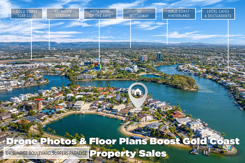 Drone Photos & Floor Plans Boost Gold Coast Property Sales