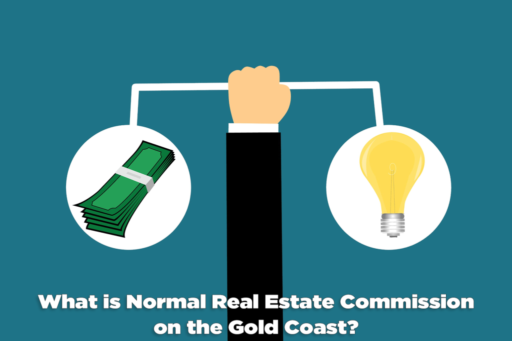 What is normal real estate commission on the Gold Coast?